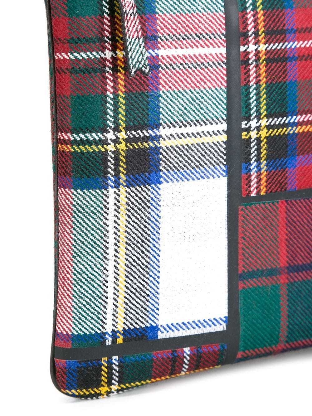 COMME DES GARÇONS PLAID HANDBAG PURSE RED
