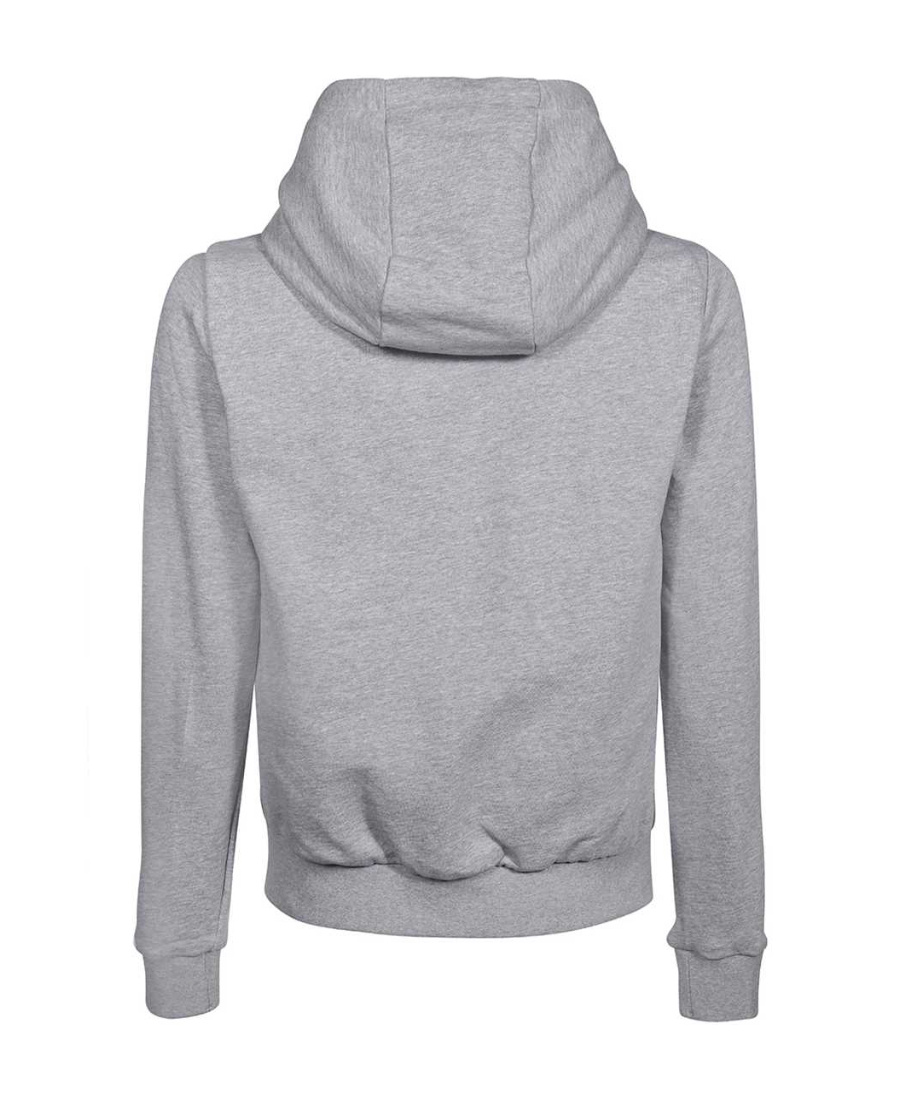 Duvetica Padded Feather-down Sweatshirt Jacket In Gray