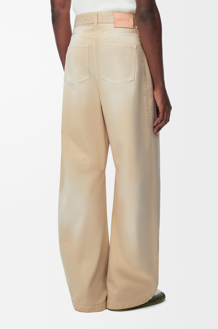 Loewe Belt Loop Casual Pants In Light Beige