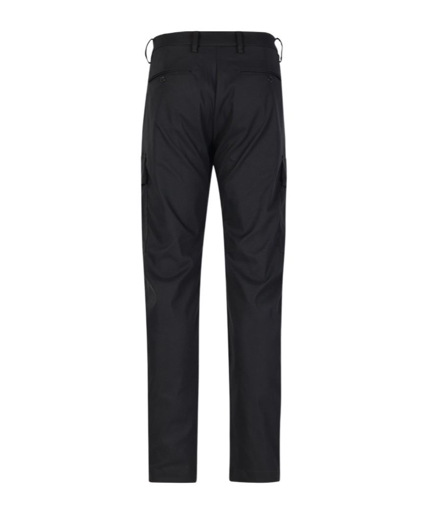 C.p. Company Belt-loop Casual Pants In Black