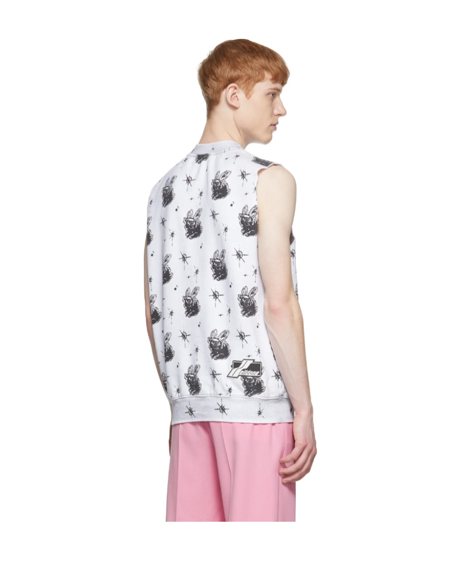 We11 Done White Cotton Vest In White