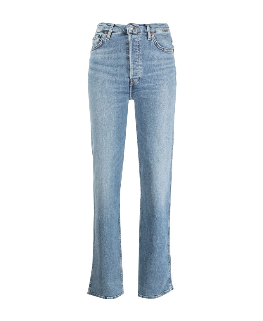 Re/done Jeans 70s In Denim Di Cotone Azzurri In Blue