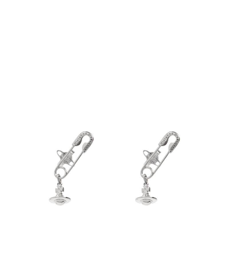 Vivienne Westwood Saturn Pendant Earrings In Gray