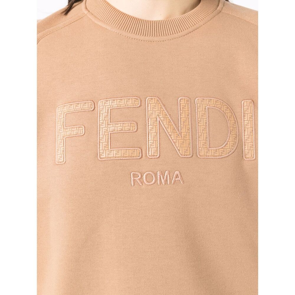 FENDI LOGO-EMBROIDERED SWEATSHIRT