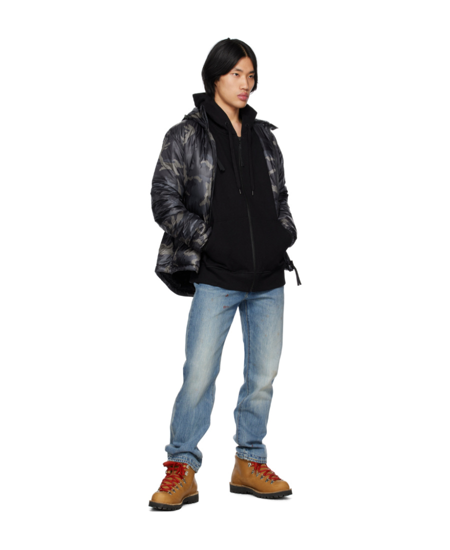 Canada Goose Logo Quilted Down Jacket In Black