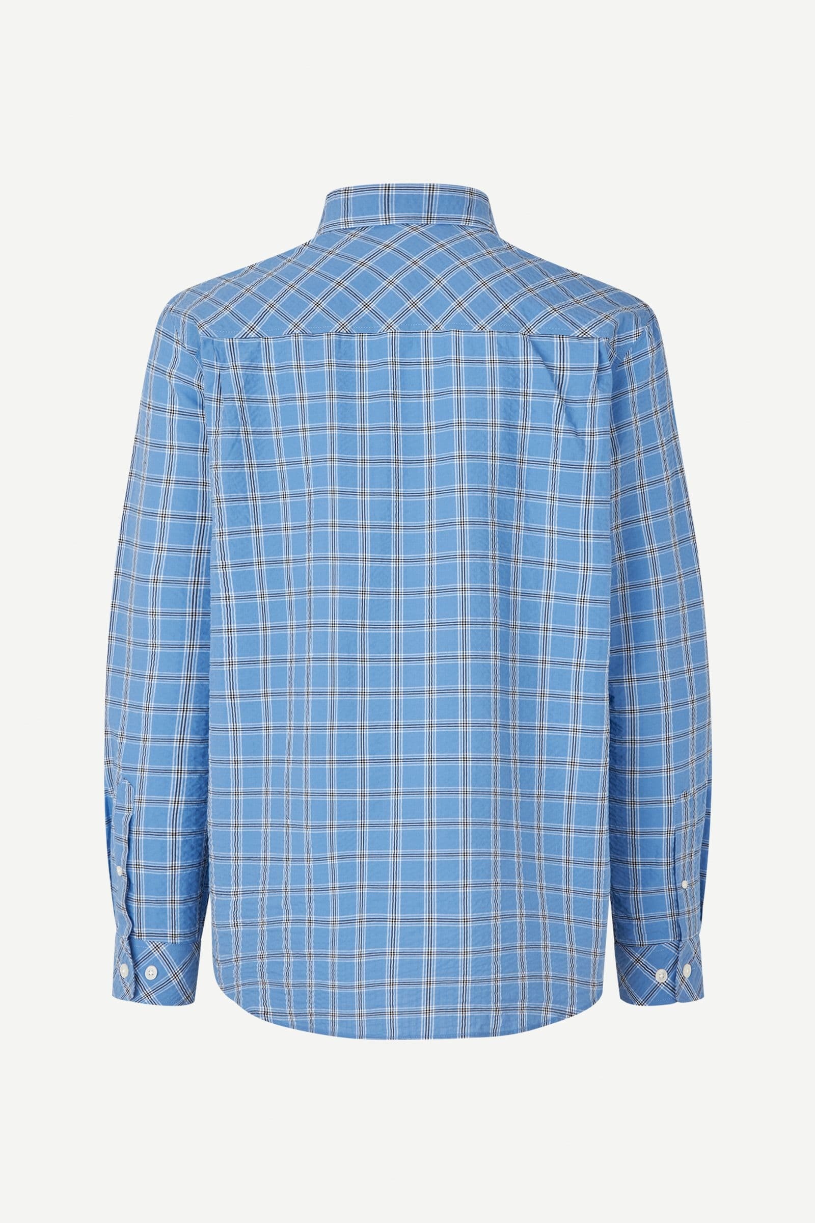 Samsoe & Samsoe Long Sleeve Shirt In Blue