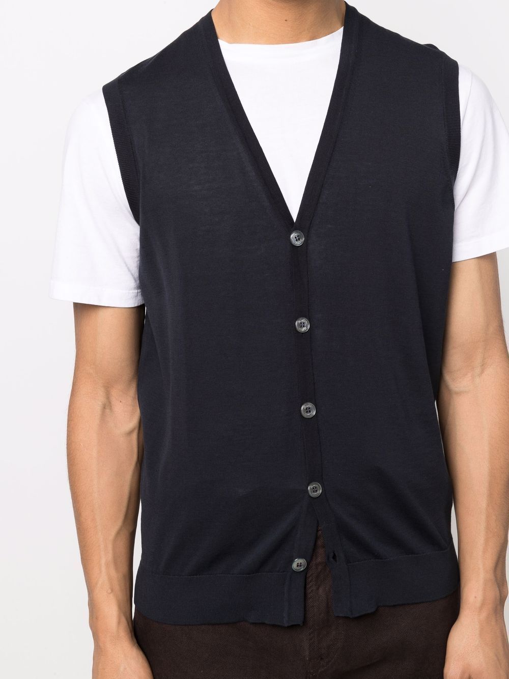 Drumohr Vest With Logo In Black