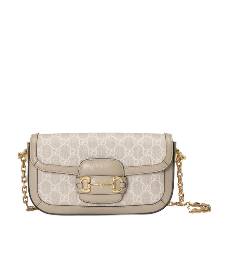Gucci 1955 Horsebit Shoulder Bag In Nude