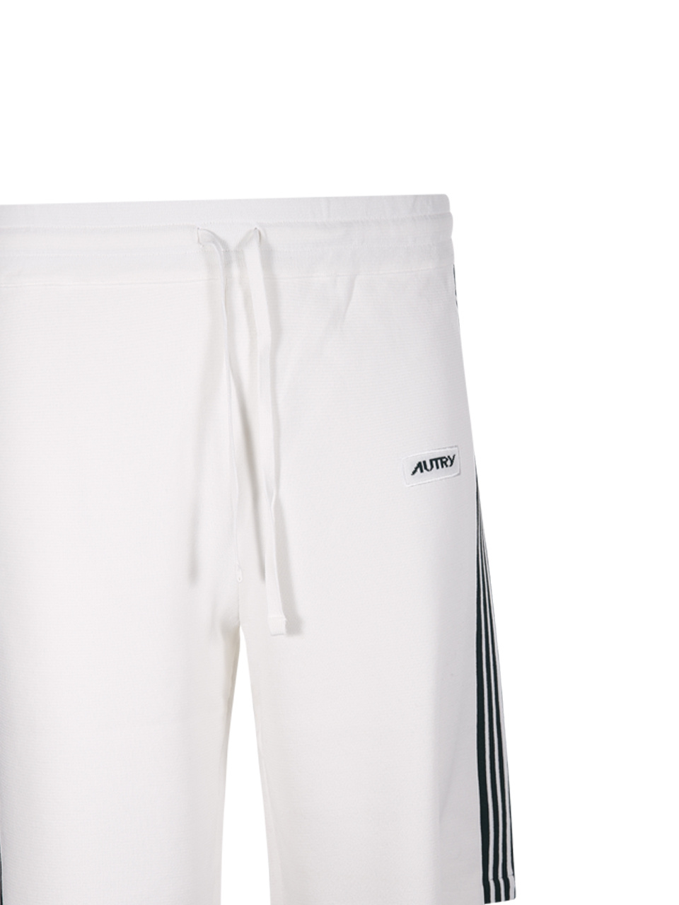 Shop Autry Logo Logo Elastic Waist Shorts In White