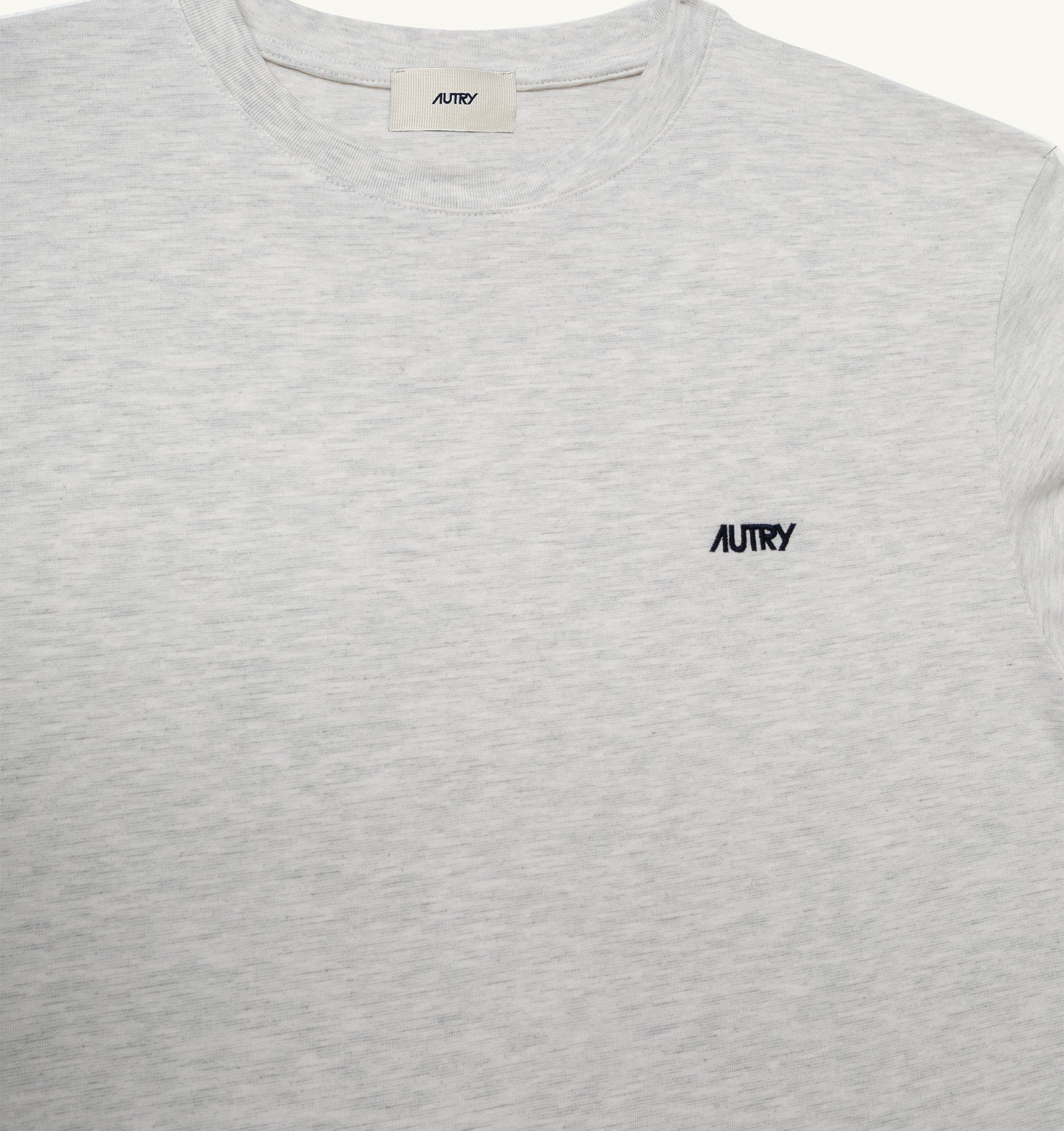 Shop Autry Logo-embroidered Crewneck T-shirt In White