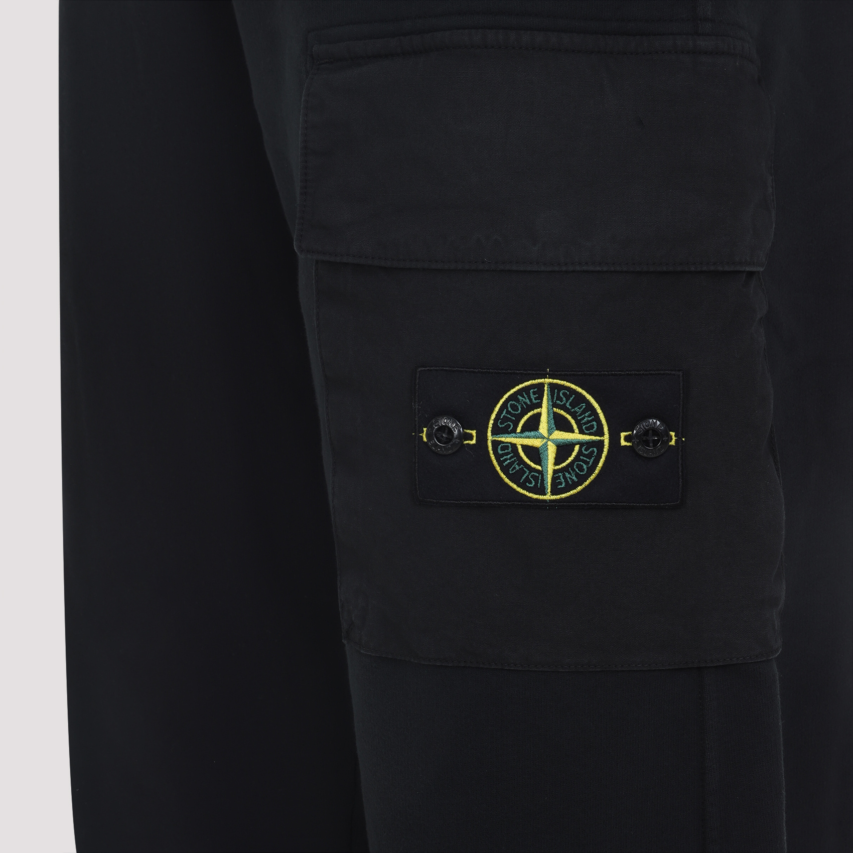 Stone Island Classic Badge Sweatpants In Black