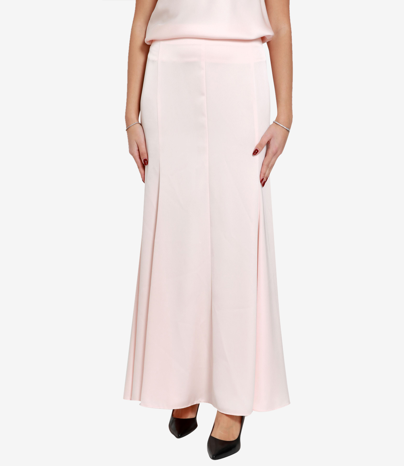 PHILOSOPHY DI LORENZO SERAFINI ZIPPER SKIRT WITH PLEATED BACK