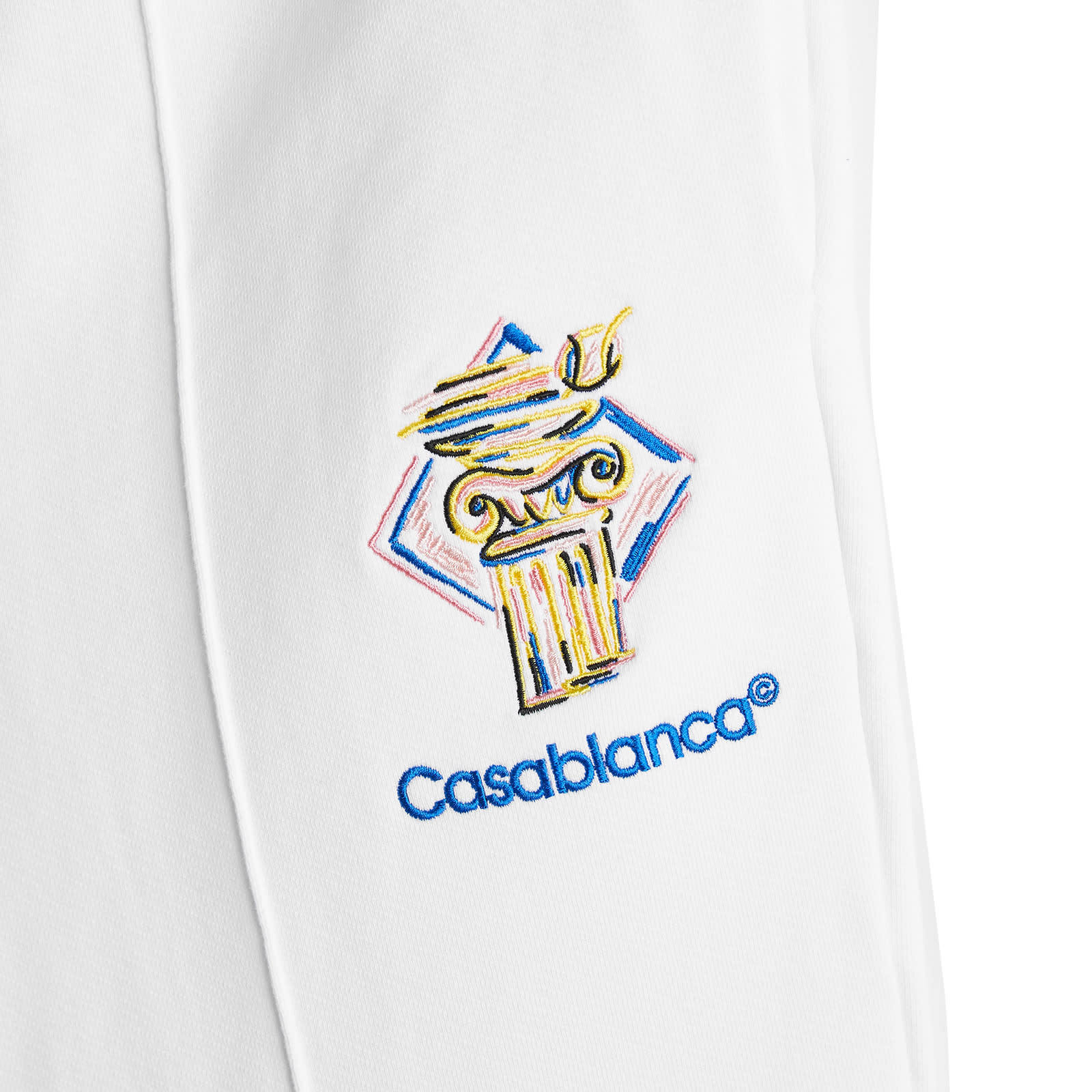 Casablanca Drawstring Sweatpants In White