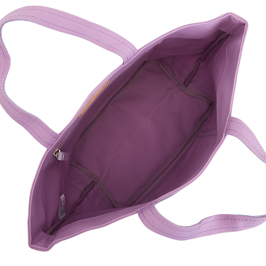 Vanessa Bruno Cabas Logo Tote In Purple