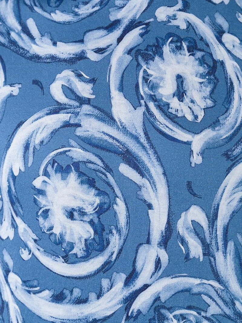 Versace Printed T-shirt In Blue