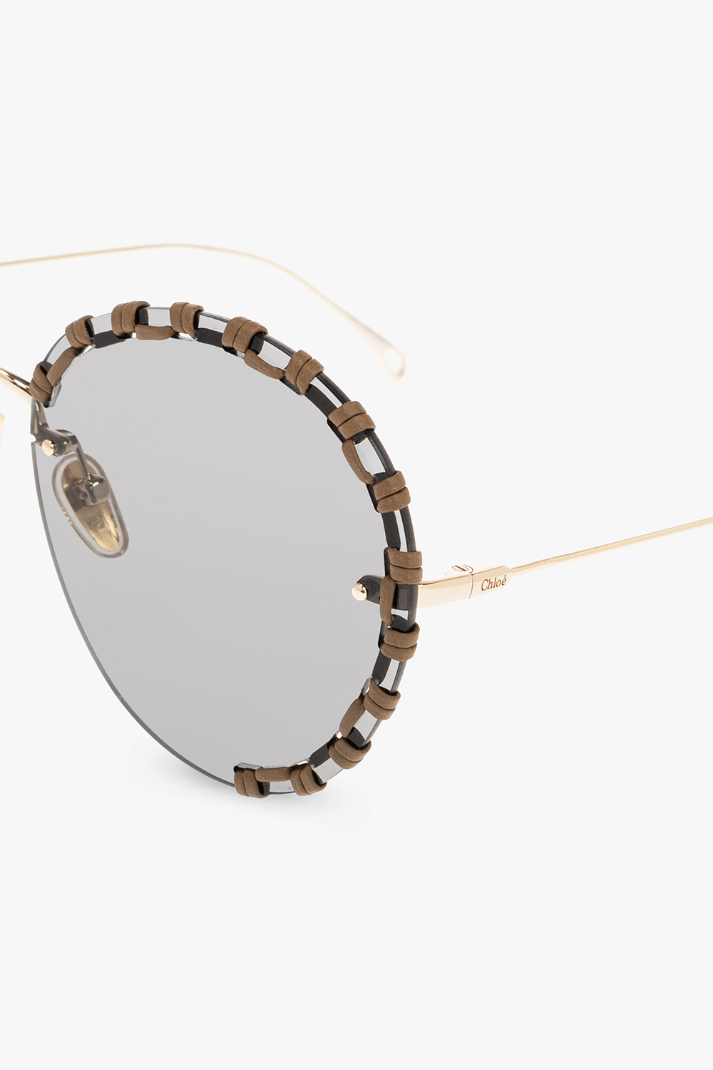 Chloé Round-frame Sunglasses In White