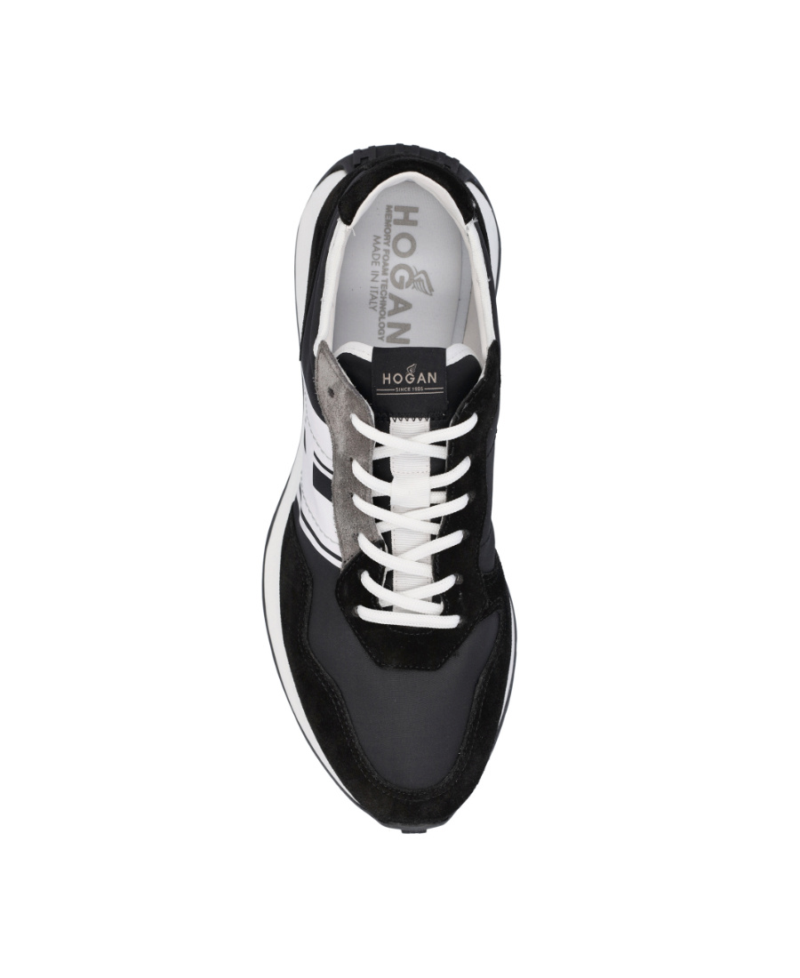 Hogan Low-top Sneakers H601 Suede In Black