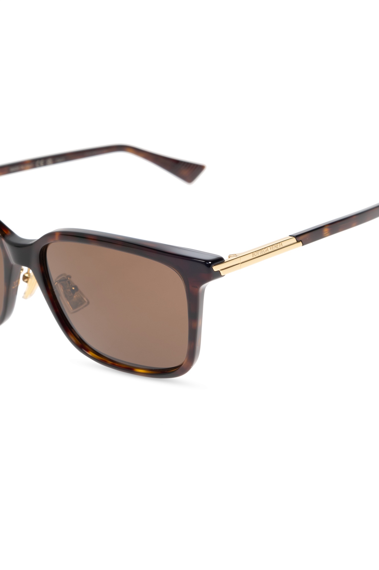 Bottega Veneta Full Frame Sunglasses In Brown