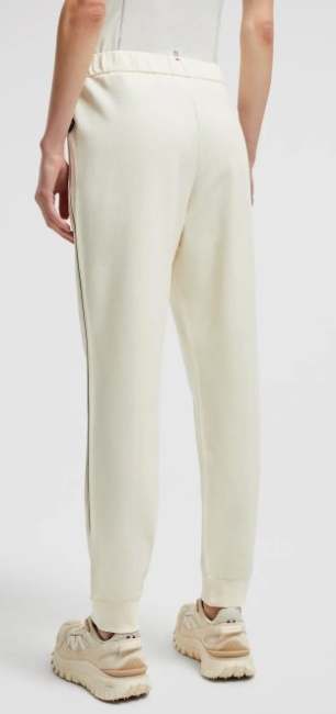 Moncler Elastic Waist Sweatpants In White