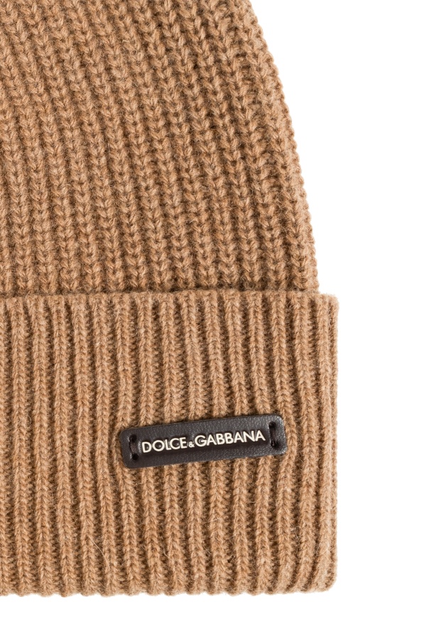 Dolce & Gabbana Logo Hat In Nude