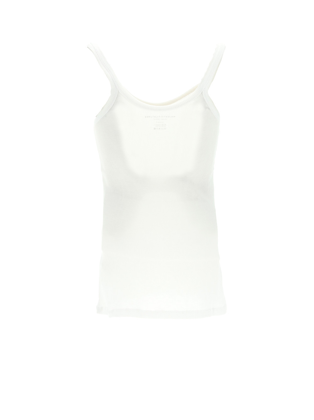 Majestic Scoop-neck Stretch Tank Top In White