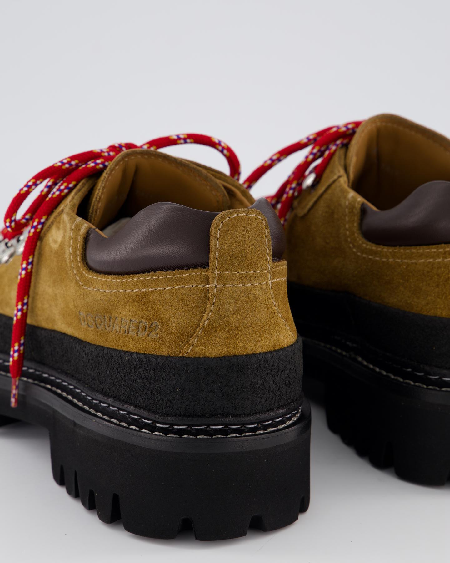 Dsquared2 Canadian Hiking Laced Up In Black