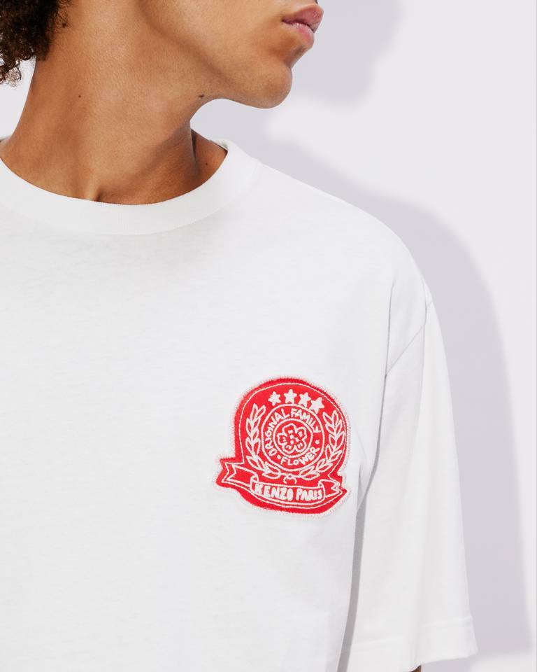 Kenzo Logo Embroidered Crewneck T-shirt In Nude
