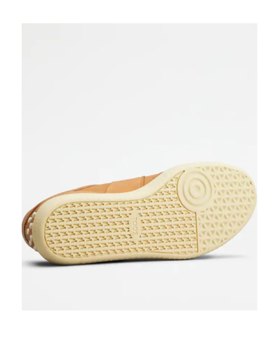 Tod's Man Sneakers Camel Size 12 Leather In Brown