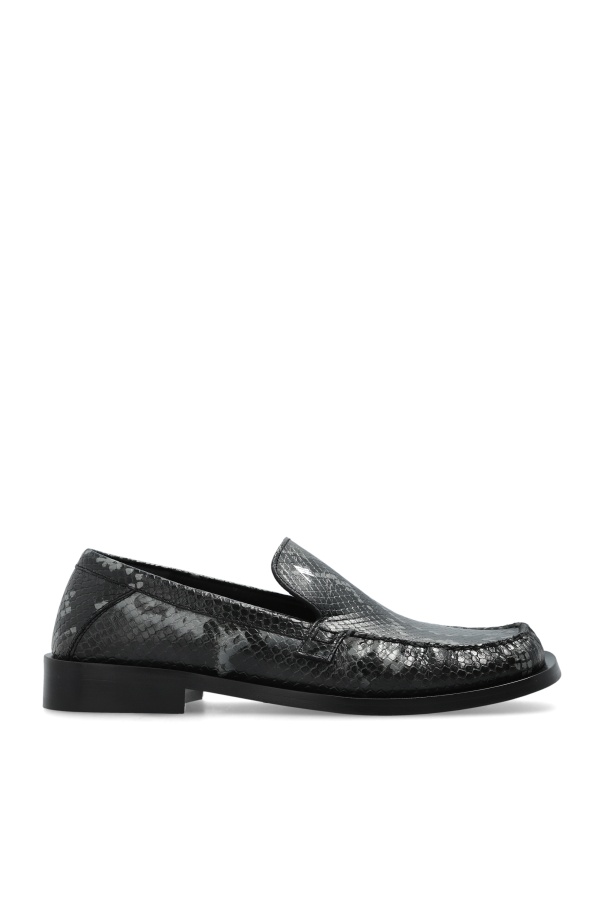 Attico 'charles Patent Leather Loafers In Black