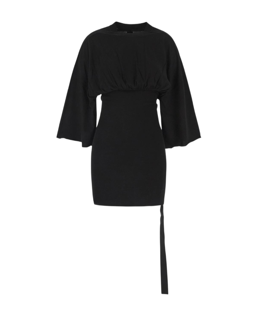 Rick Owens Drkshdw Tommy Cinched-waist Dress In Black