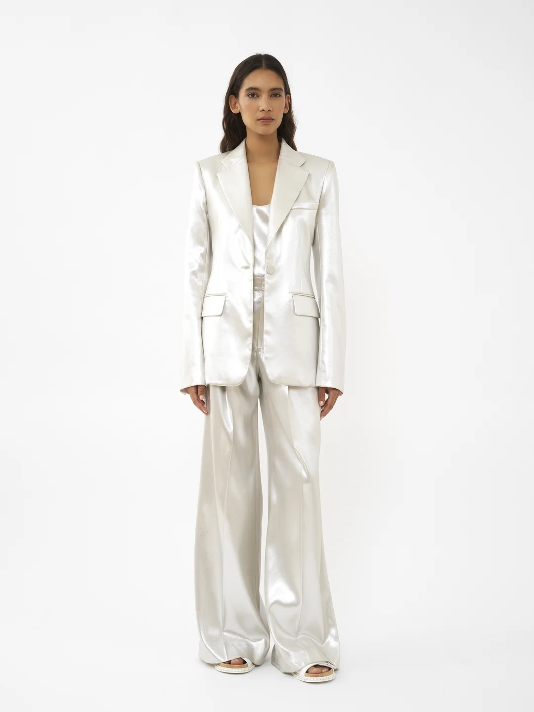 Chloé Single-breasted Blazer In White