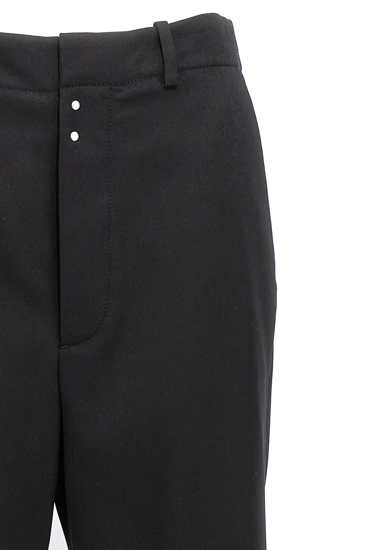 Shop Mm6 Maison Margiela High-waist Trousers In Black