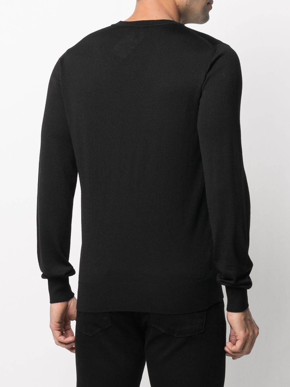 Emporio Armani Tight Sweater In Black