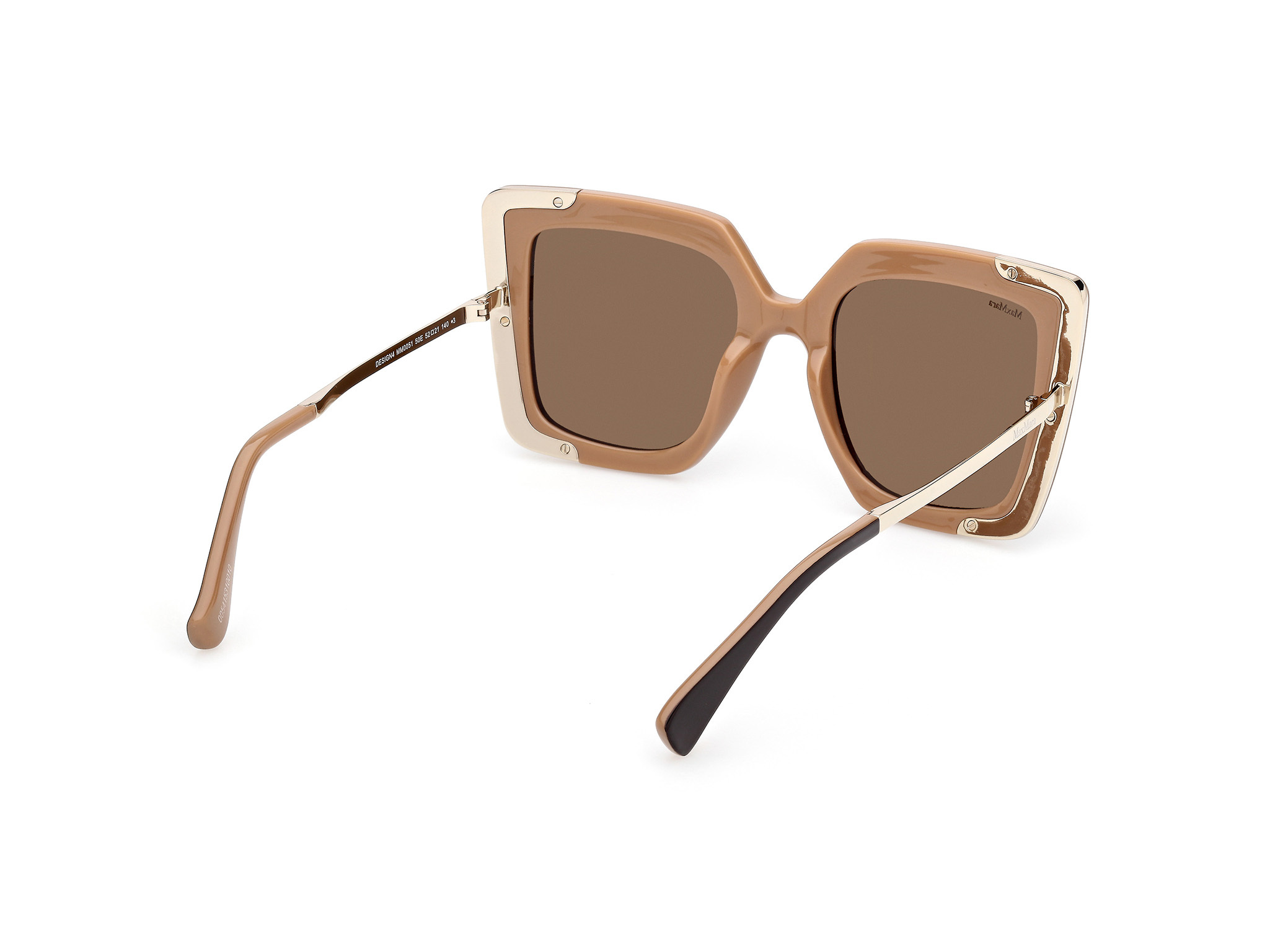 Max Mara Logo Sunglasses In Brown