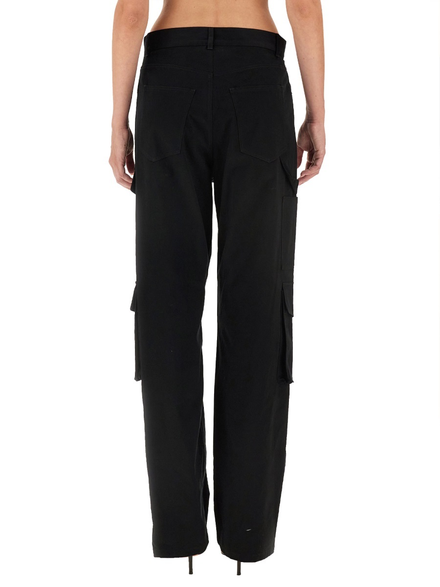 Moschino Utility Cargo Pants Button Detailing In Black