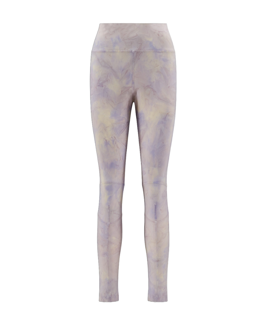 Shop Moncler Jersey Leggings In Gray