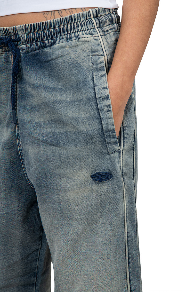 Diesel D-martians Track Straight-leg Jeans In Gray
