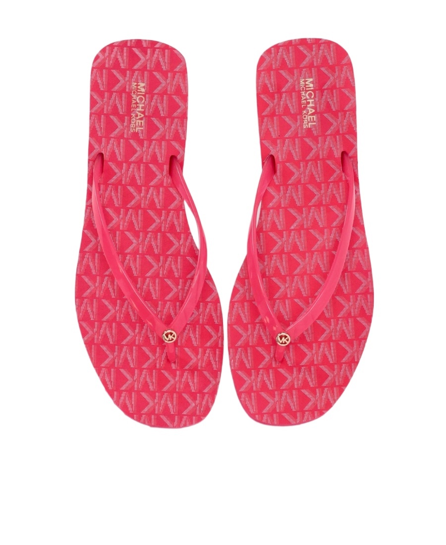 MICHAEL MICHAEL KORS JINX LOGO-CHARM FLIP FLOPS 