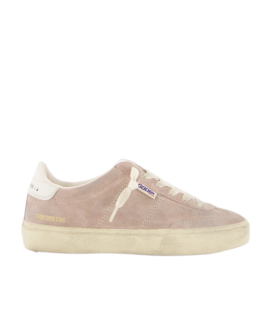 Golden Goose Soul Star' Sneakers In Purple Suede In Nude