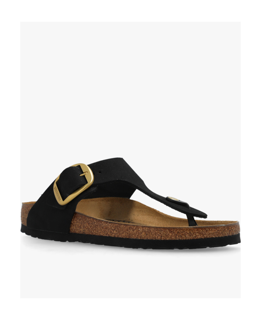 Birkenstock Gizeh Big Buckle High Shine Sandals In Black