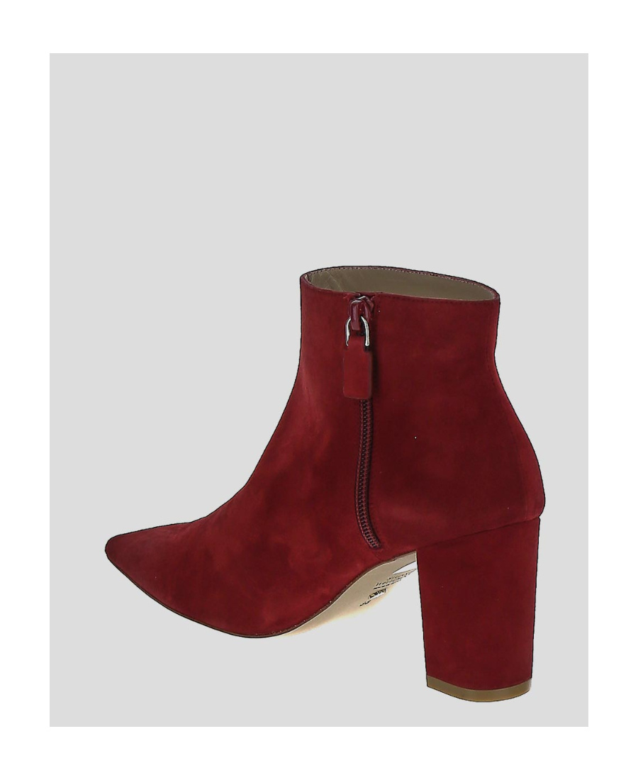 Stuart Weitzman Pointed Ankle Boots In Red