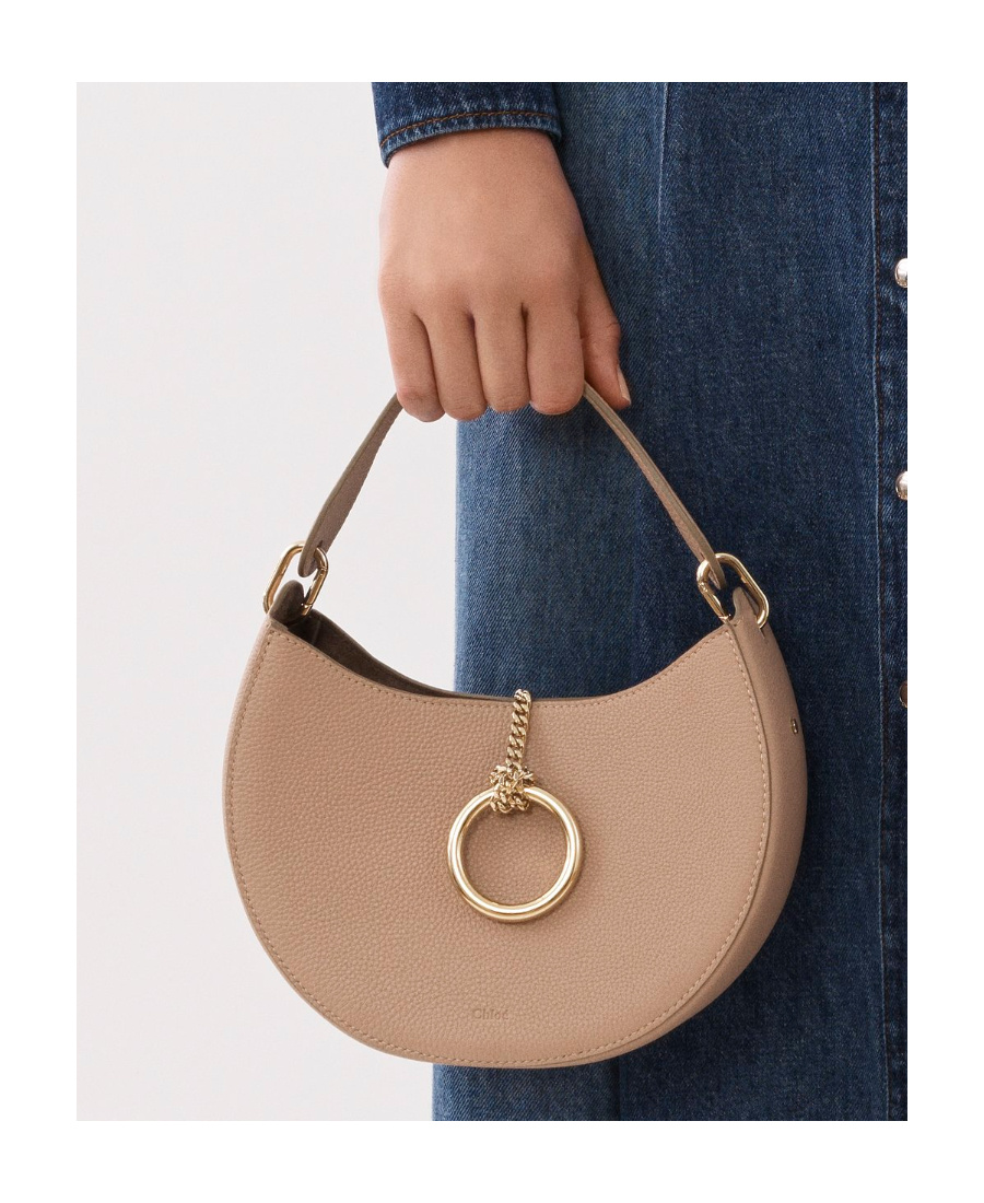 Chloé Arlene Leather Bag In Nude