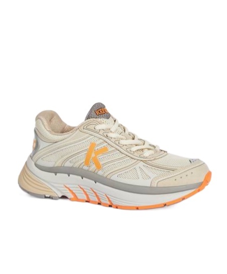 Kenzo Low Top Sneakers With Chunky Rubber Sole In Nude