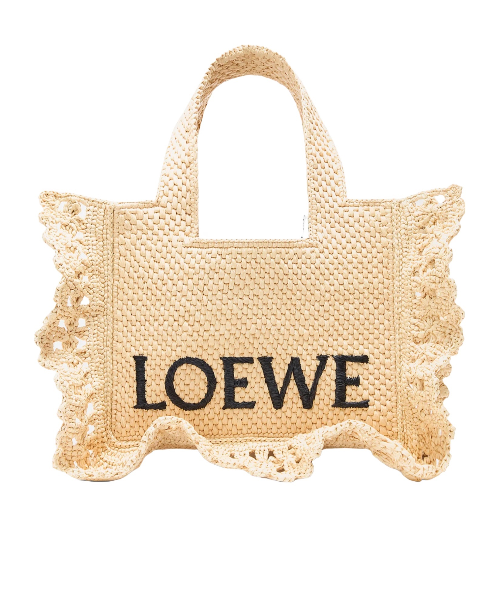 Loewe Small Raffia  Font Tote