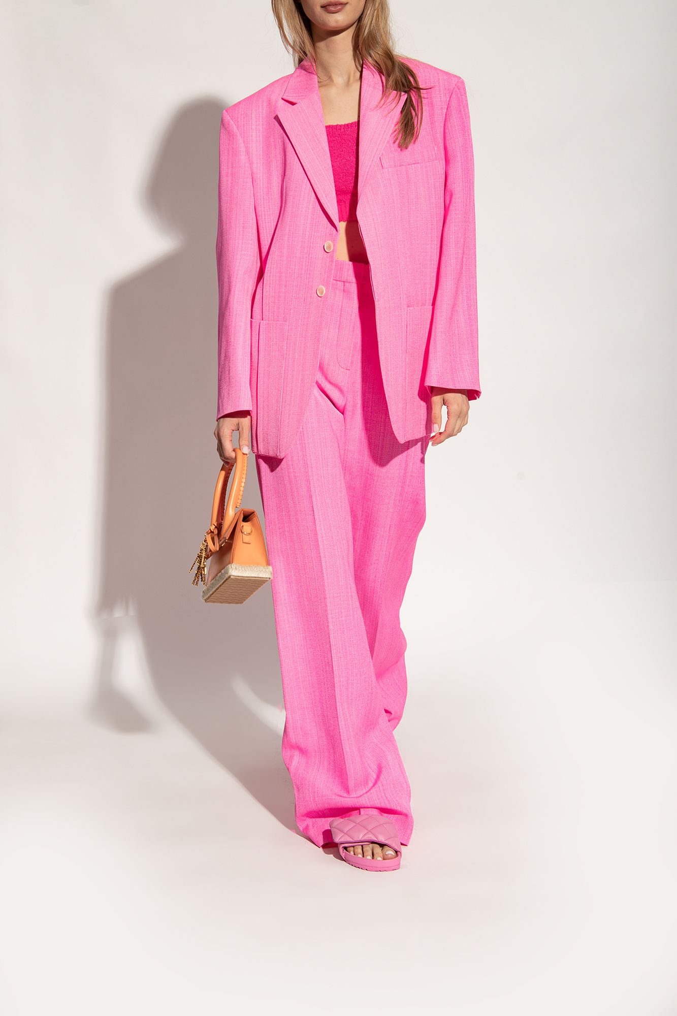 Birkenstock Sylt Padded Leather Sandals In Pink