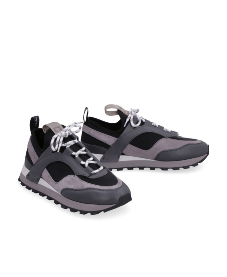 Ferragamo Ladies Chunky Pull-on Hybrid Sneakers In Black