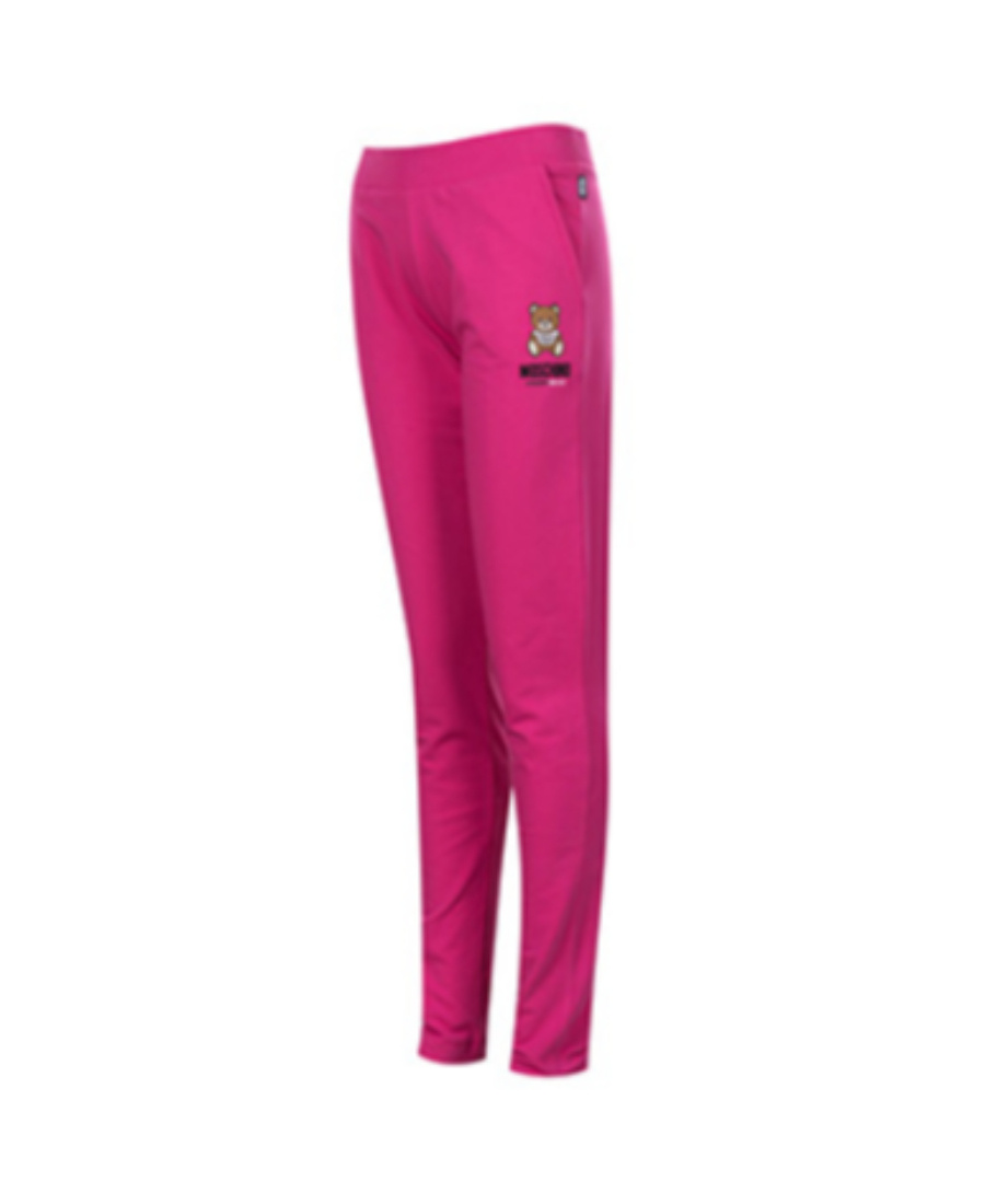 Moschino Logo Details Sweatpants In Pink