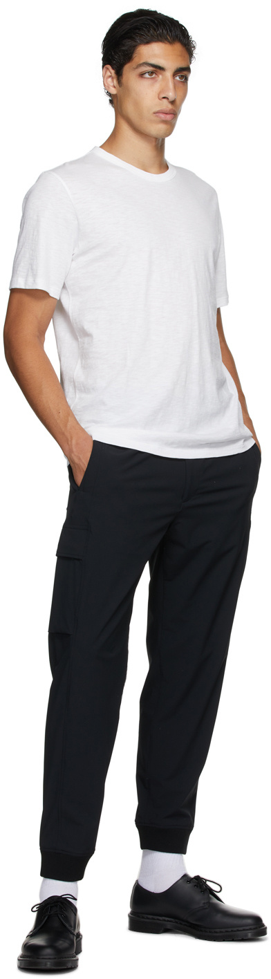 Theory Keen' Linen Blend Crewneck T-shirt In White