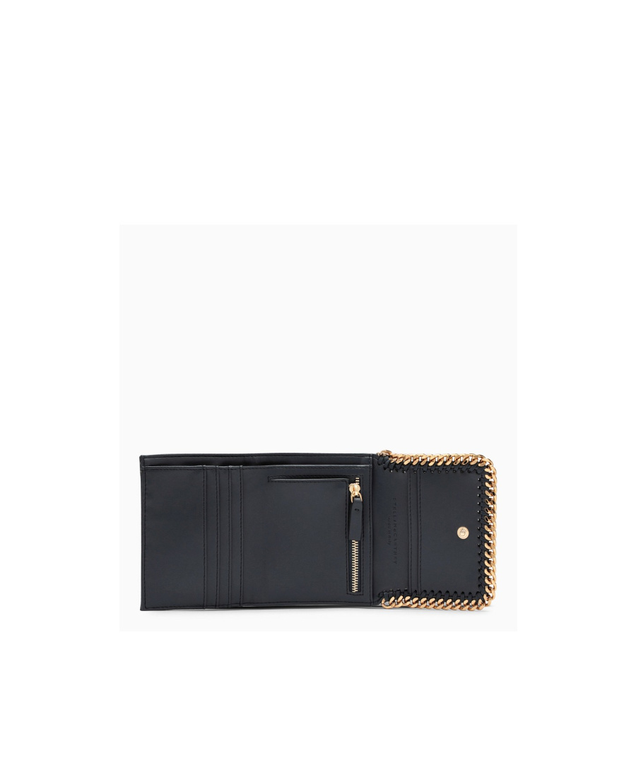 Stella Mccartney Logo Wallet In Black
