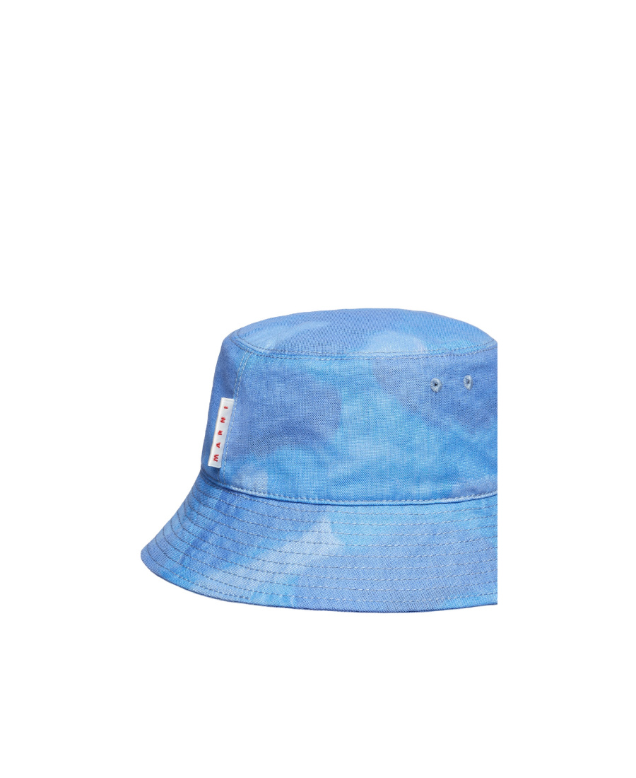 Marni Washed Bucket Hat In Blue